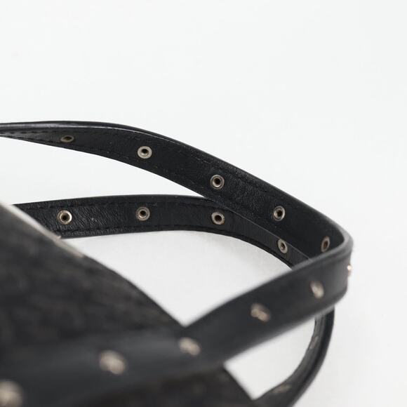 DIOR Trotter Canvas Hand Bag Black Silver - Picture 8 of 12